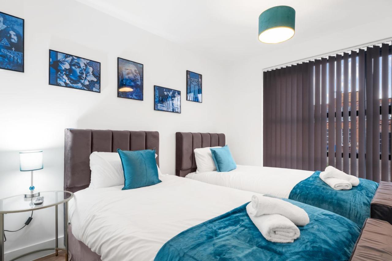 Ebra Stays - Choice Of 2 Or 3 Individual Beds - Luxury New Build Apartment ✪ City Centre, Digbeth ✓ Smart Tv'S & Large Corner Sofa - Birmingham Exterior photo